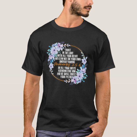 箴言第35章6節キリスト教信者 Tシャツ (正面)