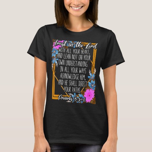 箴言第35章6節キリスト教信者 Tシャツ (正面)