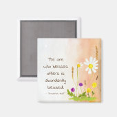 箴言11:25ほかの賛美人はだれだ賛美ろう マグネット (正面/裏面)