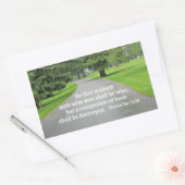 箴言13:20賢明な人と共に歩む者 長方形シール (封筒)