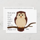 箴言13:20 – はがき (正面/裏面)