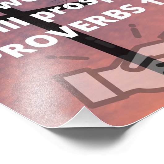 箴言13:4 フォトプリント            (角)