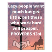 箴言13:4 フォトプリント            (正面)