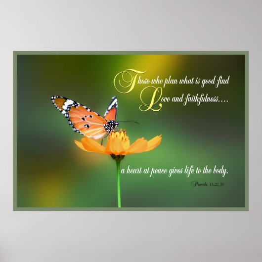 箴言14聖なる書物、 経典プリント ポスター (正面)