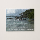 箴言14:12正しく見える道がある ジグソーパズル (横)