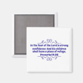 箴言14:26磁石 マグネット (正面/裏面)