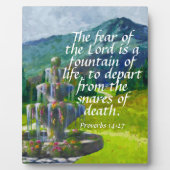箴言14:27 フォトプラーク (正面)