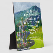 箴言14:27 フォトプラーク (側面)