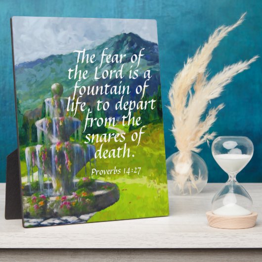 箴言14:27 フォトプラーク (側面)