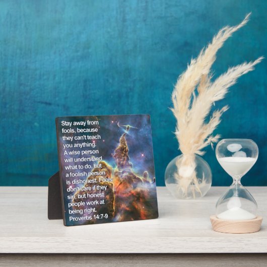 箴言14:7-9 フォトプラーク (インサイチュ)