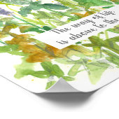 箴言15:24聖なる書物、 経典聖書聖句ポピー・コスモス ポスター (角)