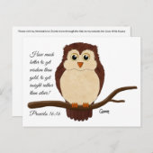 箴言16:16 – はがき (正面/裏面)