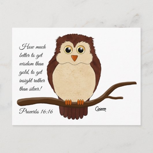 箴言16:16 – はがき (正面)