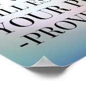 箴言16:3聖書の引用文 ポスター (角)