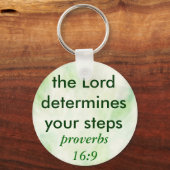 箴言16:9キーチェーン キーホルダー (正面)