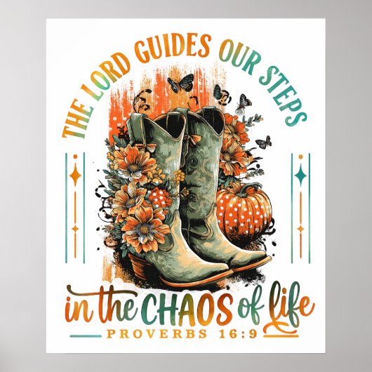 箴言16:9 ポスター (正面)