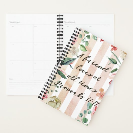 箴言17:17友は常に愛するプランナー プランナー手帳 (ディスプレー)