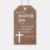 箴言17:17聖書の詩 ギフトタグ (正面)