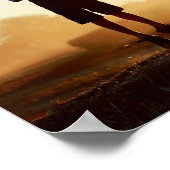 箴言17:22陽気なハートは良い薬 ポスター (角)