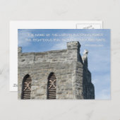 箴言18:10主の名は強い塔 ポストカード (正面/裏面)