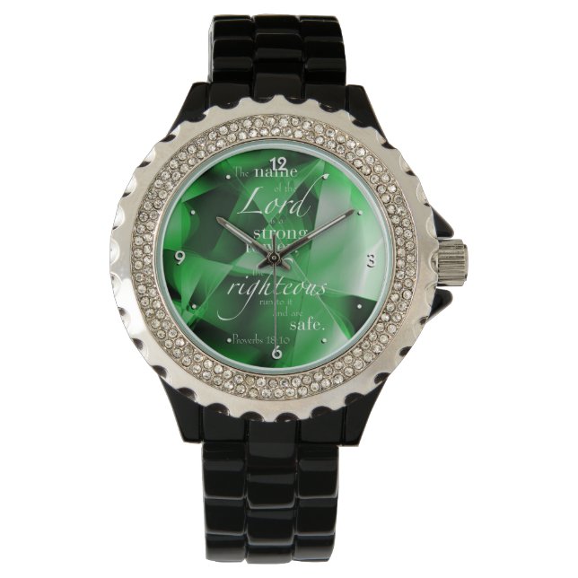 箴言18:10 腕時計 (正面)