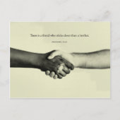 箴言18:24 – 友情 ポストカード (正面)