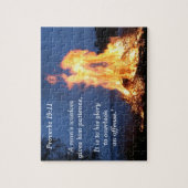 箴言19:11罪を見逃す知恵 ジグソーパズル (縦)