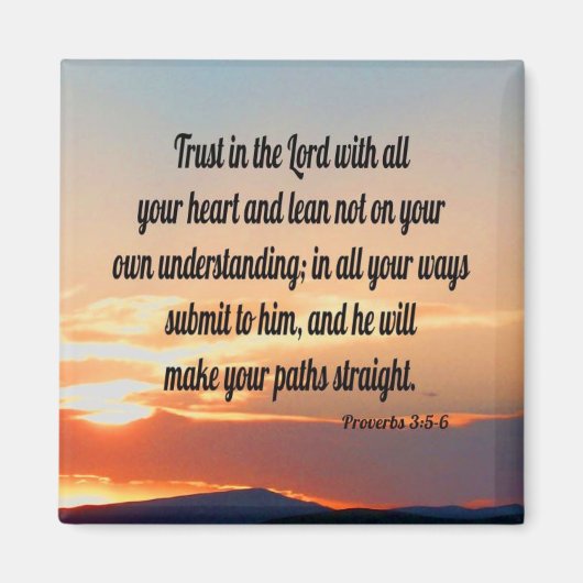 箴言19:21 マグネット (正面)