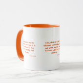 箴言19:2 KJV聖書の節Verse Two-Tone Mug マグカップ (正面左)