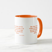 箴言19:2 KJV聖書の節Verse Two-Tone Mug マグカップ (正面右)