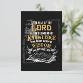 箴言1:7 KJV聖書の挨拶 カード (スタンド正面)