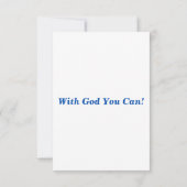 箴言1:7 KJV聖書の聖なる書物、 経典挨拶 カード (裏面)