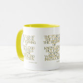 箴言1:7 KJV聖書聖なる書物、 経典2トーン マグカップ (正面左)