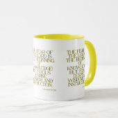 箴言1:7 KJV聖書聖なる書物、 経典2トーン マグカップ (正面右)