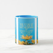 箴言1:7 KJV聖書聖なる書物、 経典Pic 2トーン マグカップ (中央)