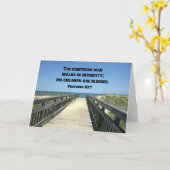 箴言20:7義なる人は正しく歩む カード (黄色い花)