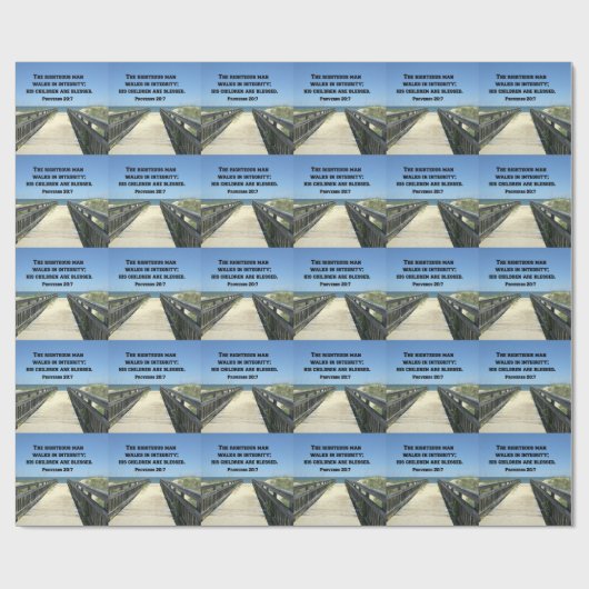 箴言20:7義なる人は正しく歩む ラッピングペーパー (フラット)