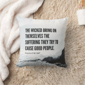 箴言21:18聖書の引用文 クッション (ブランケット)