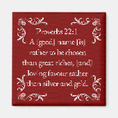 箴言22:1 マグネット (正面)