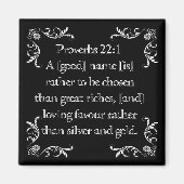 箴言22:1 - マグネット (正面)