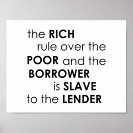 箴言22:7聖書の豊かな支配デイブ・ラムジー ポスター