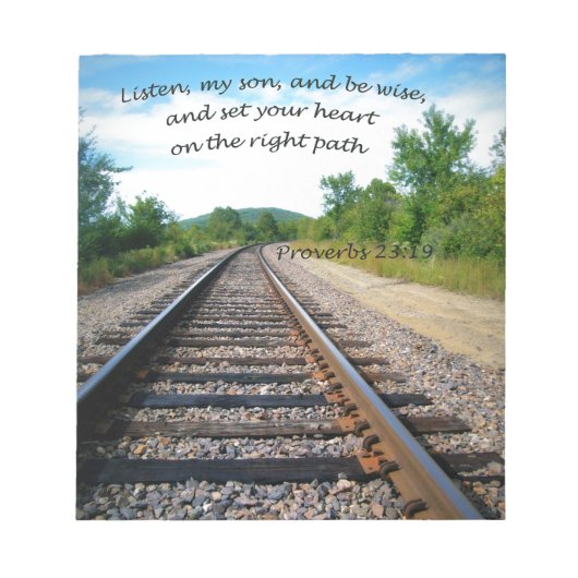 箴言23:19 ノートパッド (正面)