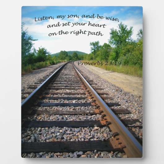 箴言23:19 フォトプラーク (正面)