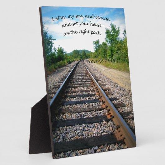 箴言23:19 フォトプラーク (側面)