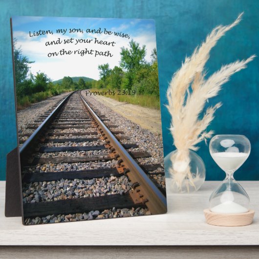 箴言23:19 フォトプラーク (側面)