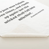 箴言24:16 KJV聖句聖なる書物、 経典 シェルパブランケット (3/4)