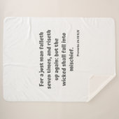 箴言24:16 KJV聖句聖なる書物、 経典 シェルパブランケット (正面(横))