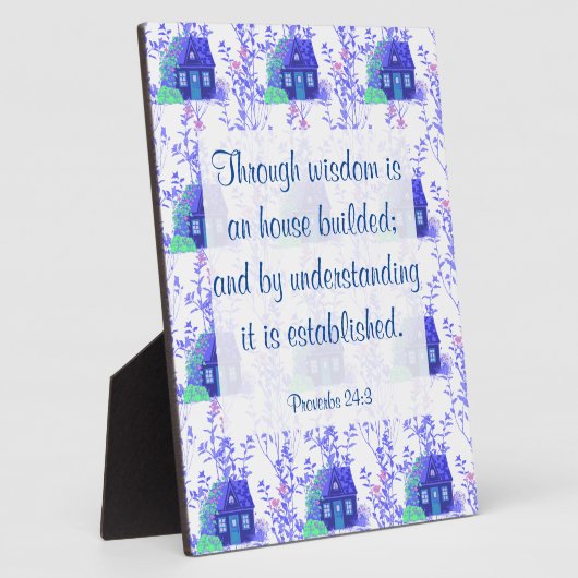 箴言24:3プラーク フォトプラーク (側面)