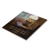 箴言24 3知恵によって築かれた家 タイル (側面)