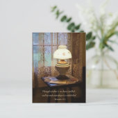 箴言24 3知恵によって築かれた家 ポストカード (スタンド正面)